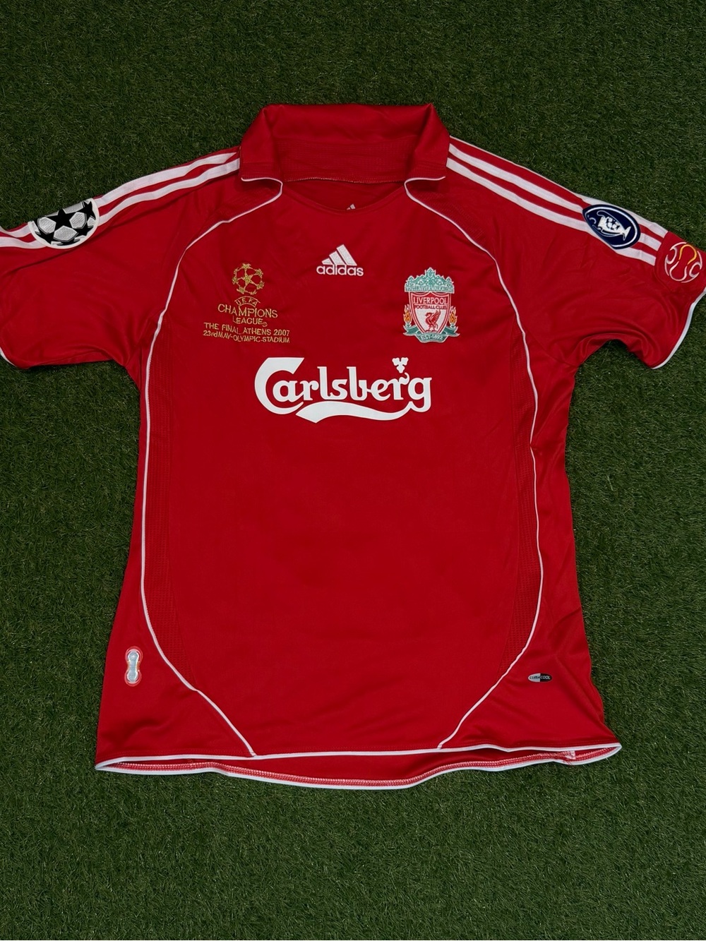Adidas Liverpool 06/07 Red Carlsberg Soccer Jersey